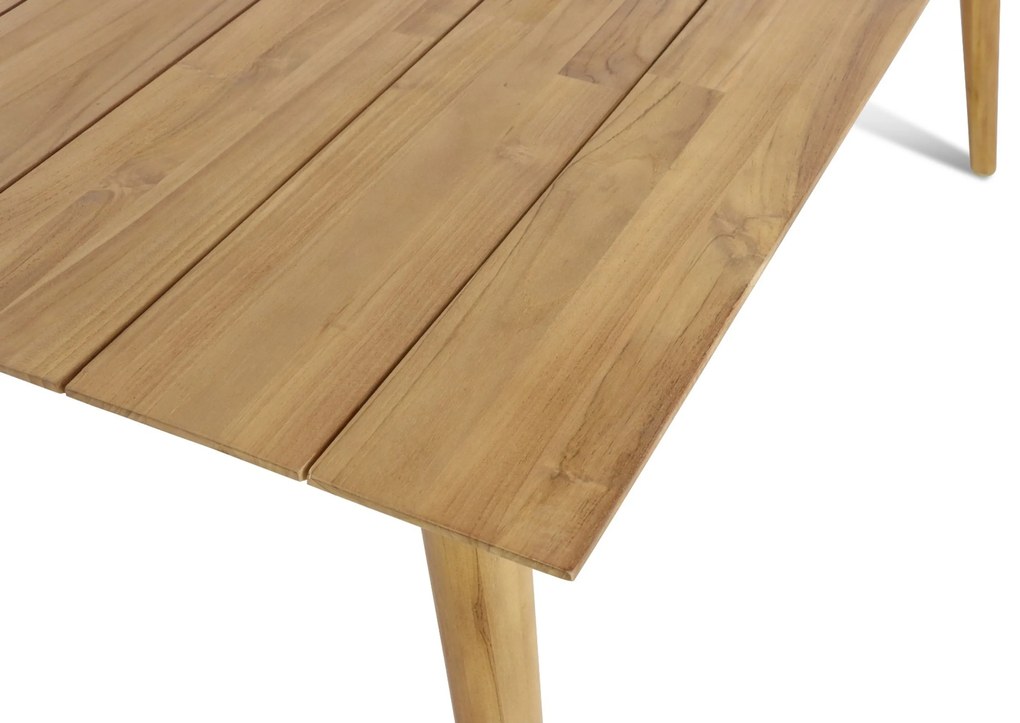 Dining Tuintafel rechthoekig 170 x 100 cm Teak Naturel teak Sophie