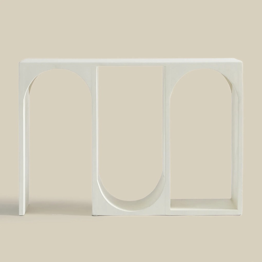 Beton Cire Sidetable Met Bogen - 110 X 35cm.