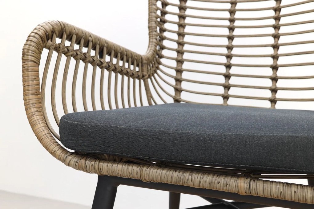 Jasmine Naturel/GI Edison 8-persoons ovale dining tuinset 280x140 cm.