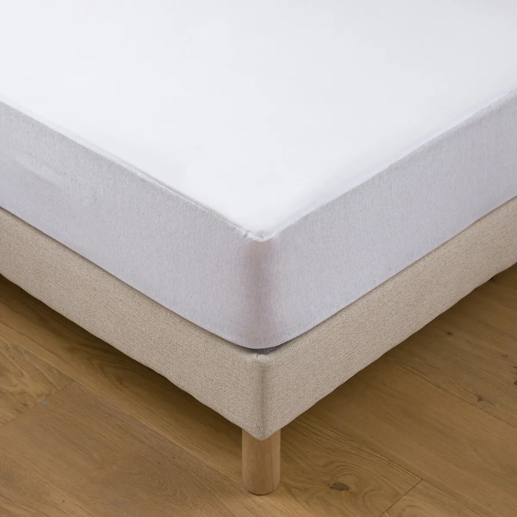 Matrasbeschermer in jersey, anti-mijt en waterafstotend, matrashoogte 21 cm