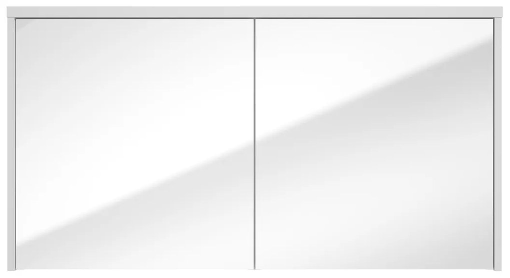 Fontana Basic spiegelkast 117cm met 2 deuren wit mat