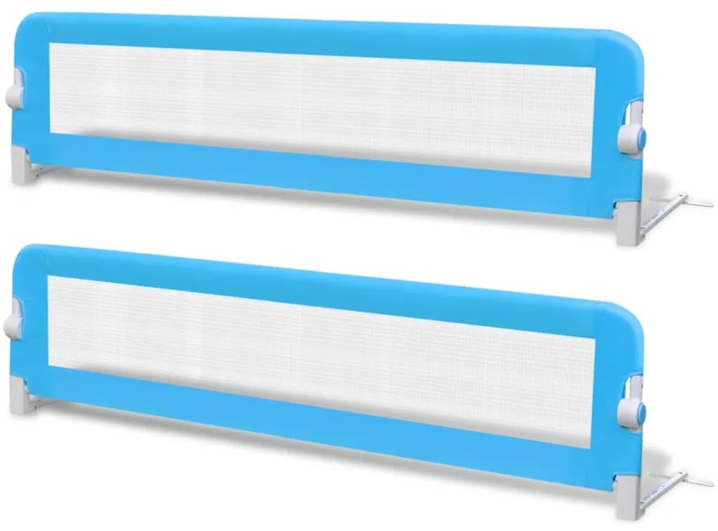 vidaXL Kinderbedhekjes 2 st 150x42 cm blauw