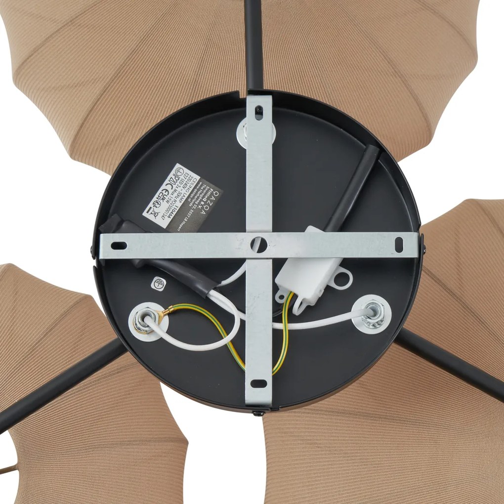 Japandi plafondlamp bruin 3-lichts - Multi Bida