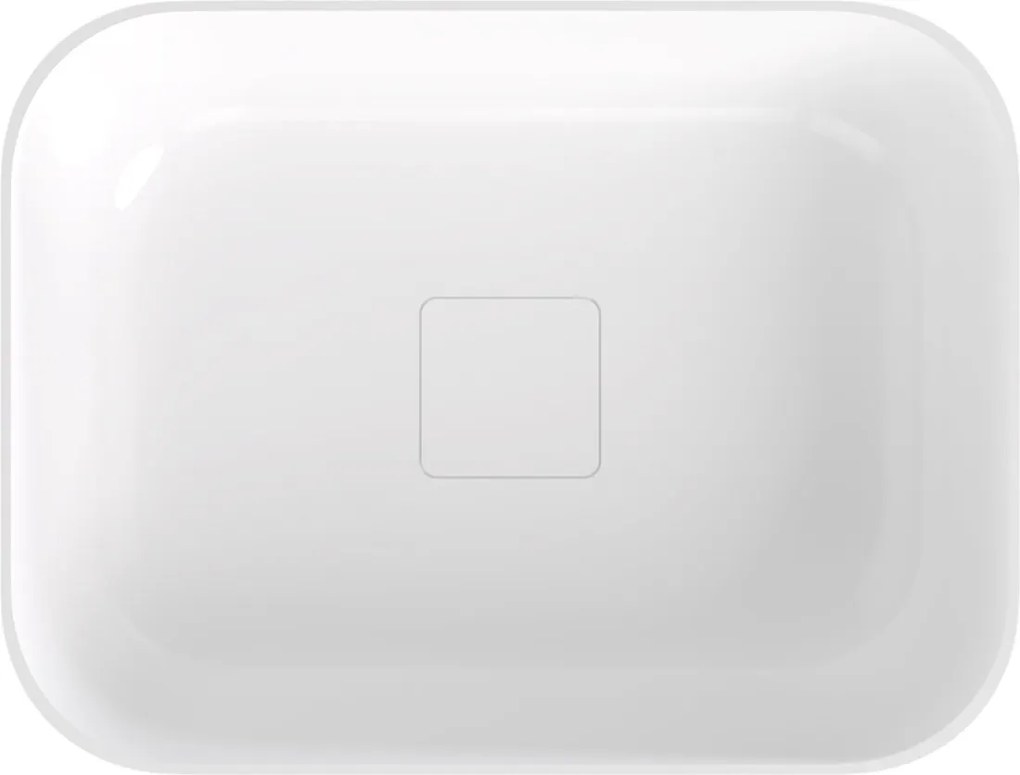 Polysan Banera waskom vierkant 50x36cm wit/antraciet mat