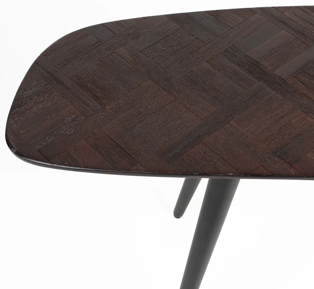 Bankje Donker Teak Hout Mozaiek