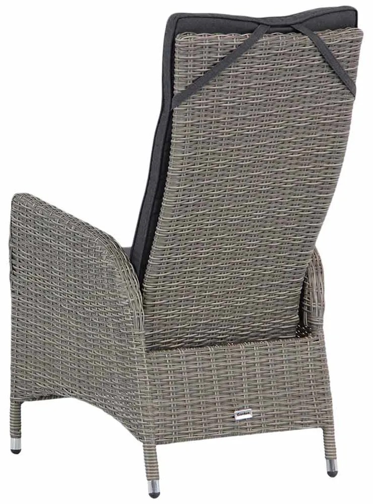 Tuinset 10 personen 400 cm Wicker Grijs Garden Collections Lincoln/Brighton