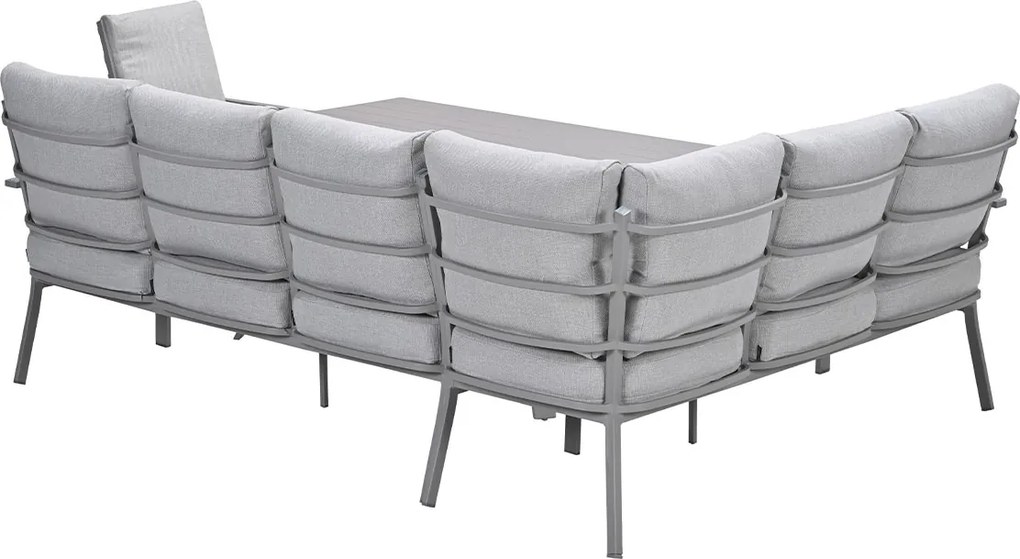 Garden Impressions Senja lounge dining set 4-delig rechts incl. stoel - valley sand