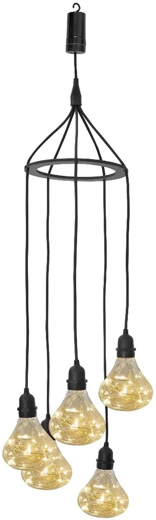 Luxform Batterij Tuin Hanglamp Bubbles 5-lichts
