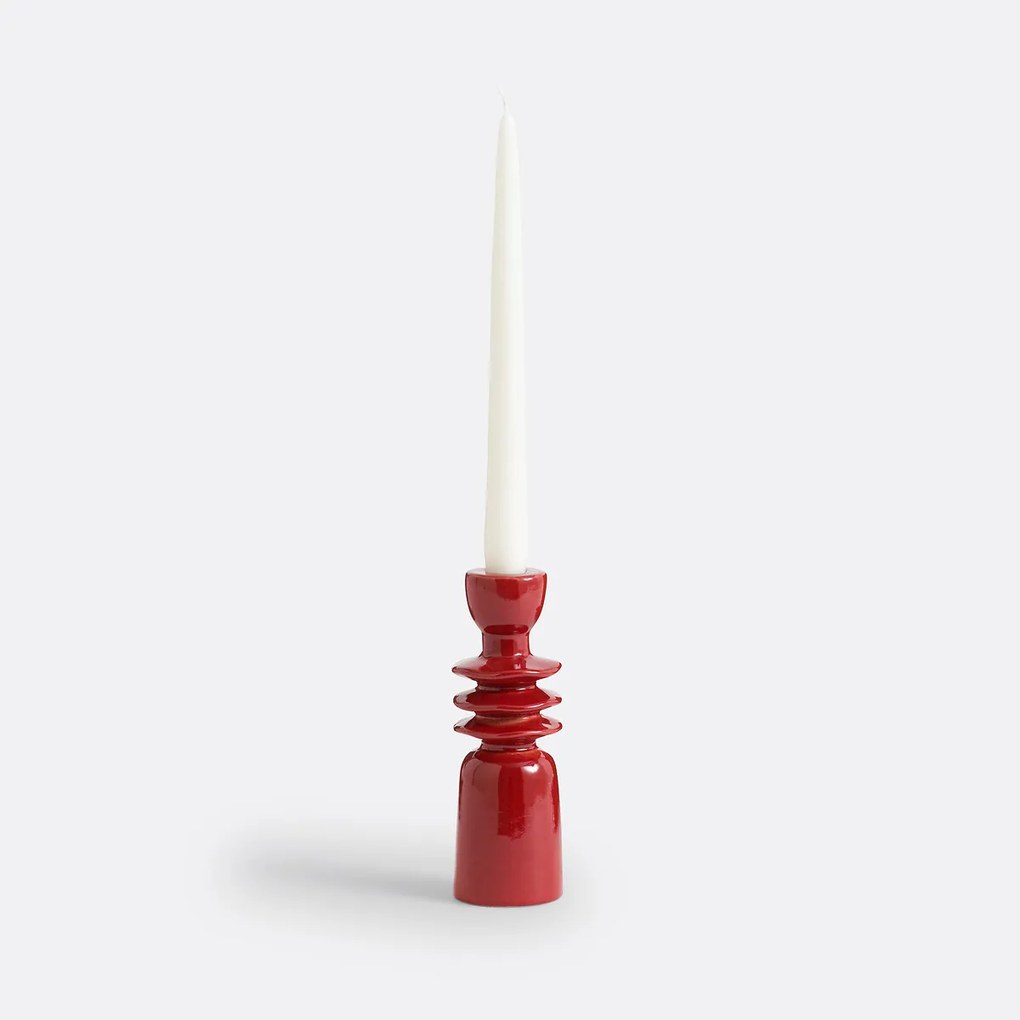 Keramische kandelaar H18 cm, Greta