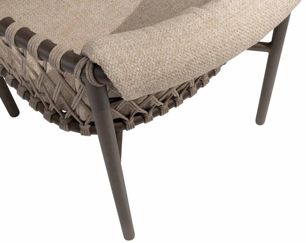 4 Seasons Outdoor Allora tuinstoel terre SALE Tuinstoel bruin weerbestendig