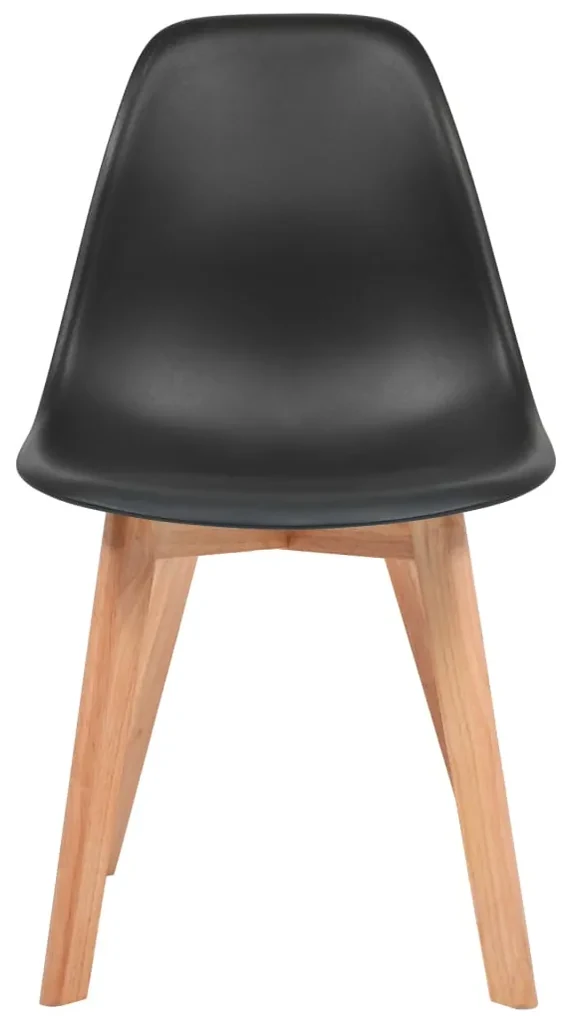 vidaXL Eetkamerstoelen 6 st kunststof zwart
