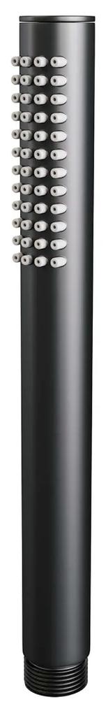Brauer Black Edition thermostatische inbouw regendouche met staafhanddouche, plafondarm en hoofddouche 20cm set 53 zwart mat