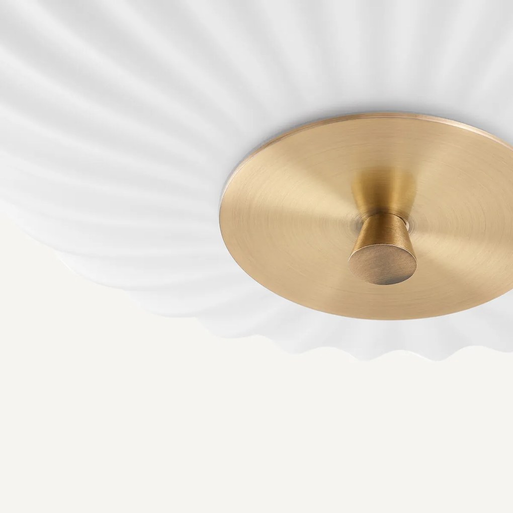 Opaline plafondlamp, Canelé