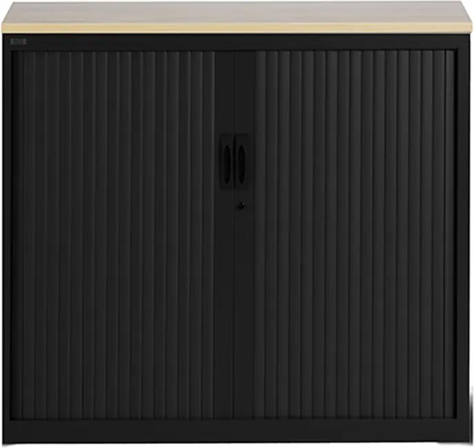 Roldeurkast Proline 105 x 120 cm incl. 1 legbord - Zwart