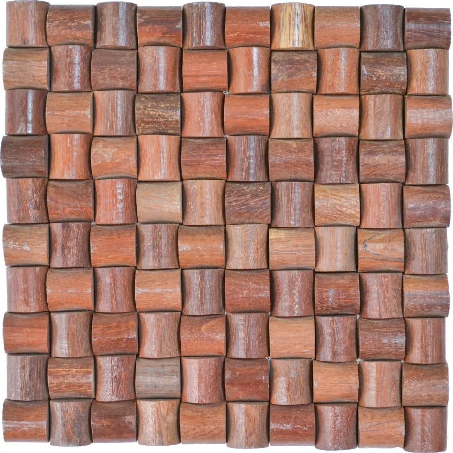 Houten Mozaïekpaneel | Arisauro | 30×30 cm | Hout | Tegel