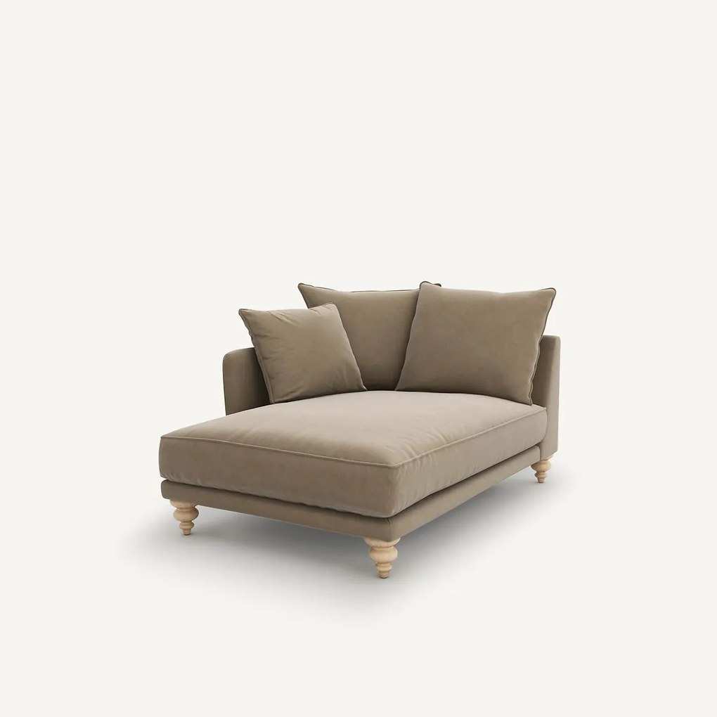 Longchair van fluweel, Lazare