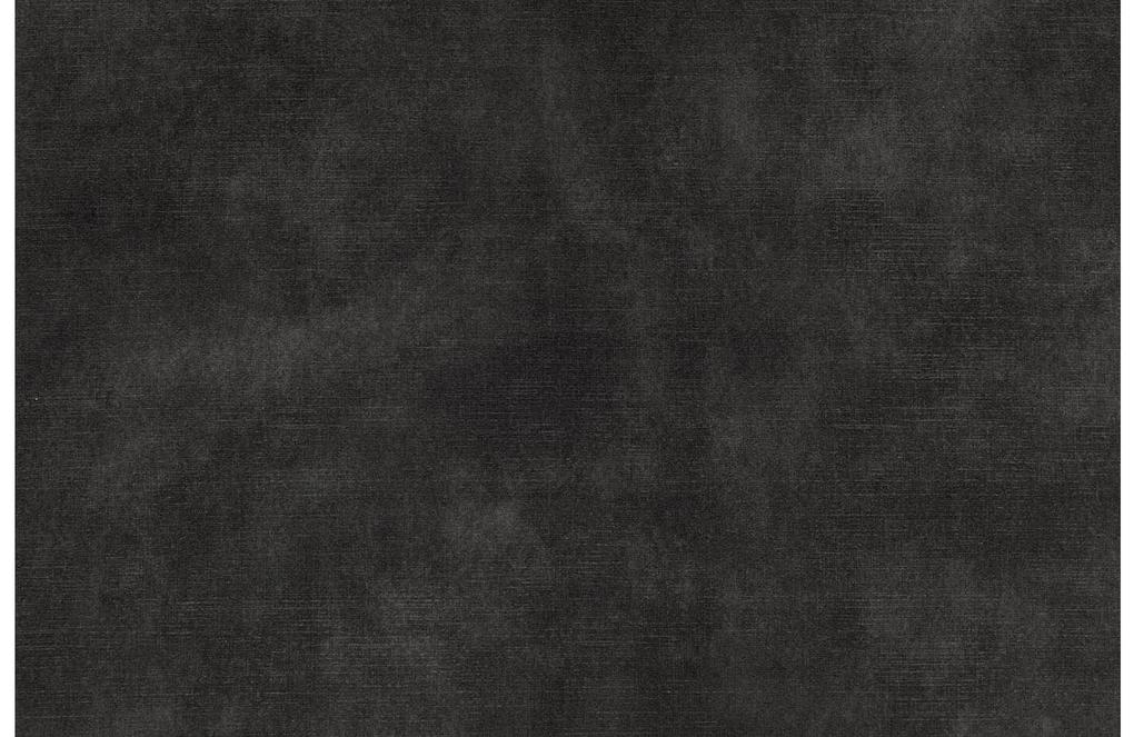 Goossens Bank Coco zwart, stof, 2,5-zits, stijlvol landelijk met ligelement rechts