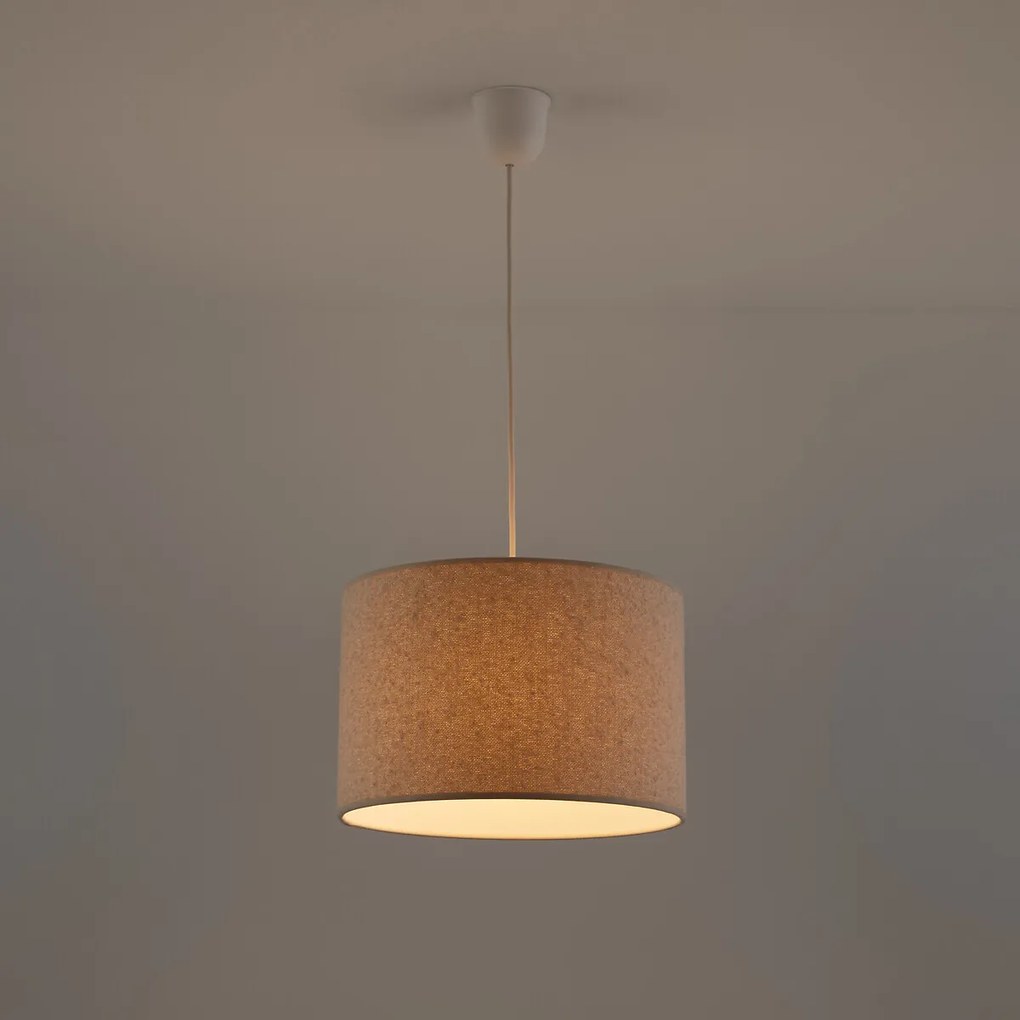 Hanglamp/Lampenkap in boucletteØ30 cm, Lockie