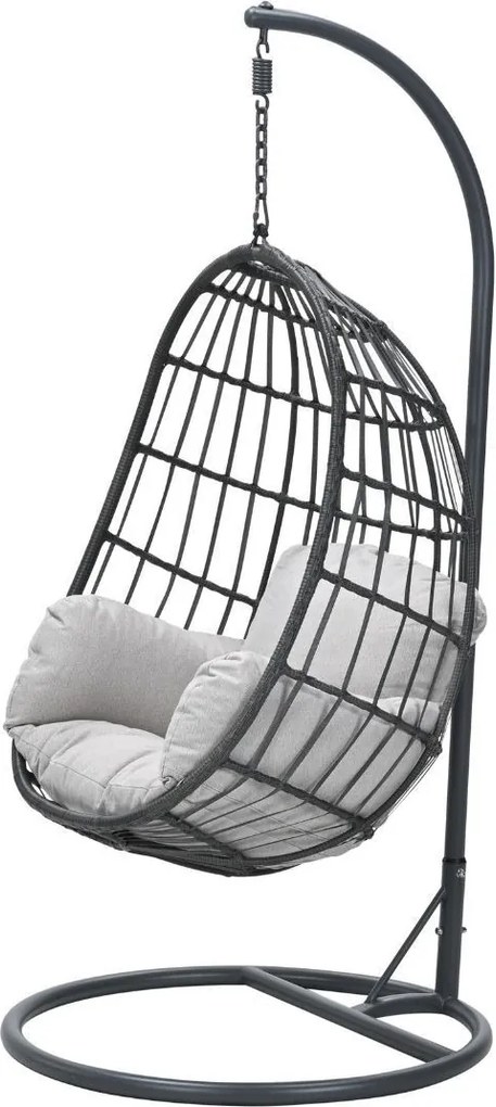 Garden Impressions Esmee hangstoel swing egg - donker grijs