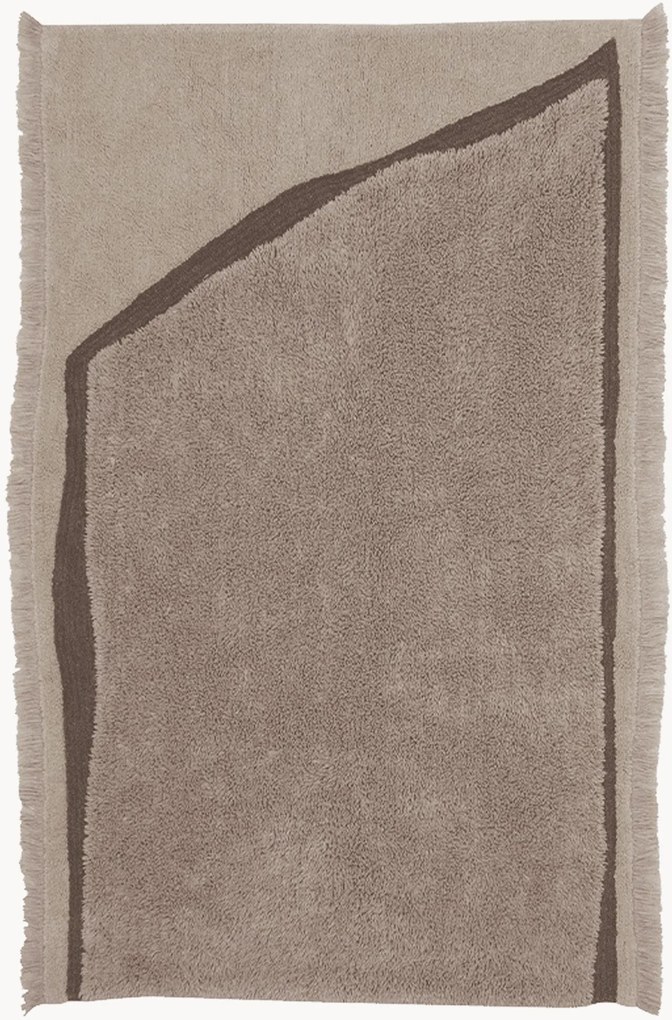 Hoogpolig wollen vloerkleed Nomad