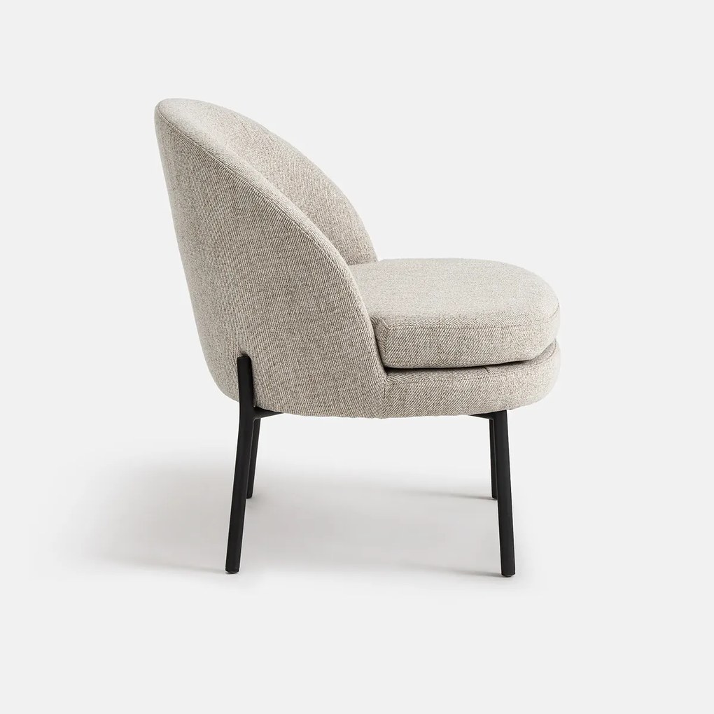Fauteuil, gemêleerde stof, Nordie