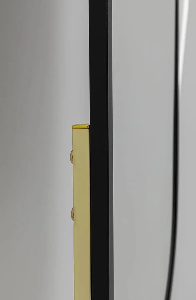 Muurspiegel Zwart Met Goud - 315x175cm