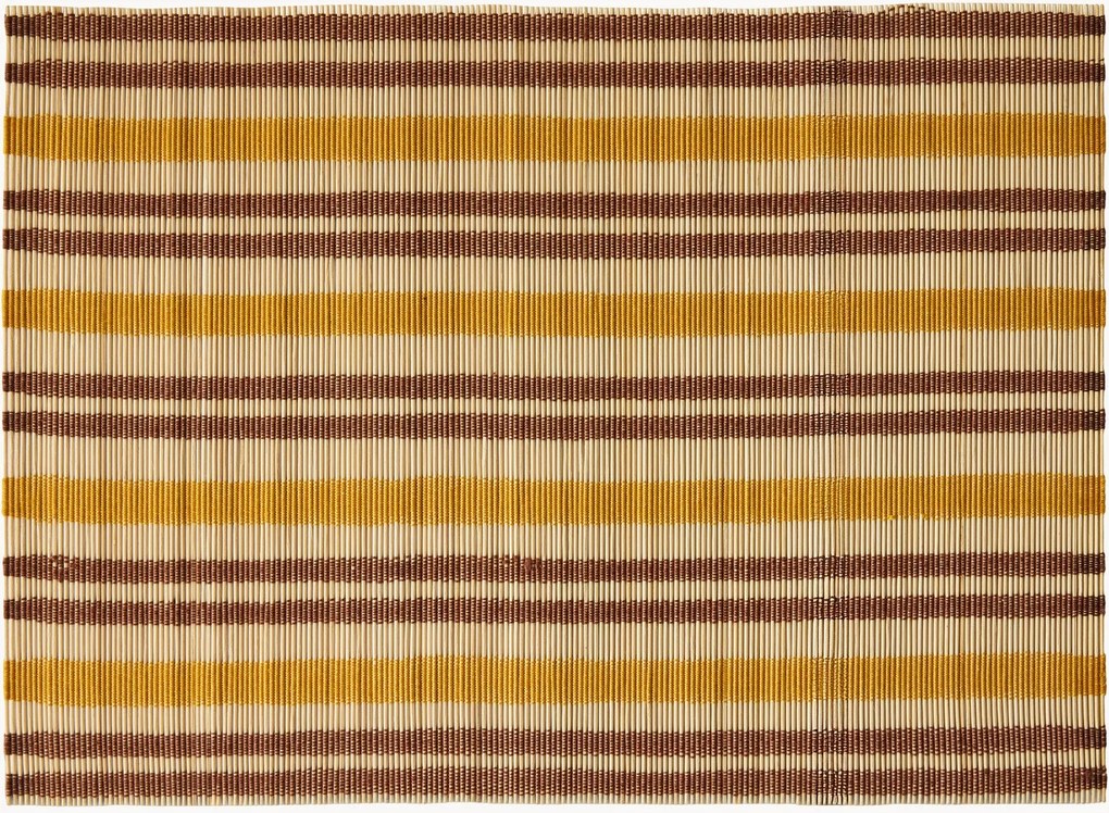 Bamboe placemats Amber, 6-delig