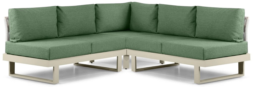 Hoek loungeset 5 personen Aluminium Taupe  Lifestyle Garden Furniture Lorenzo