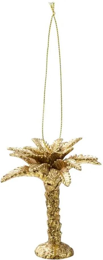 Ornament Palmboom - goudkleur - 10x9,5x9 cm - Leen Bakker