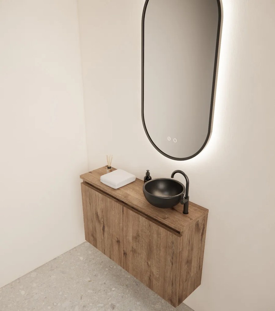 Gliss Design Echo toiletmeubel 80cm castle eiken