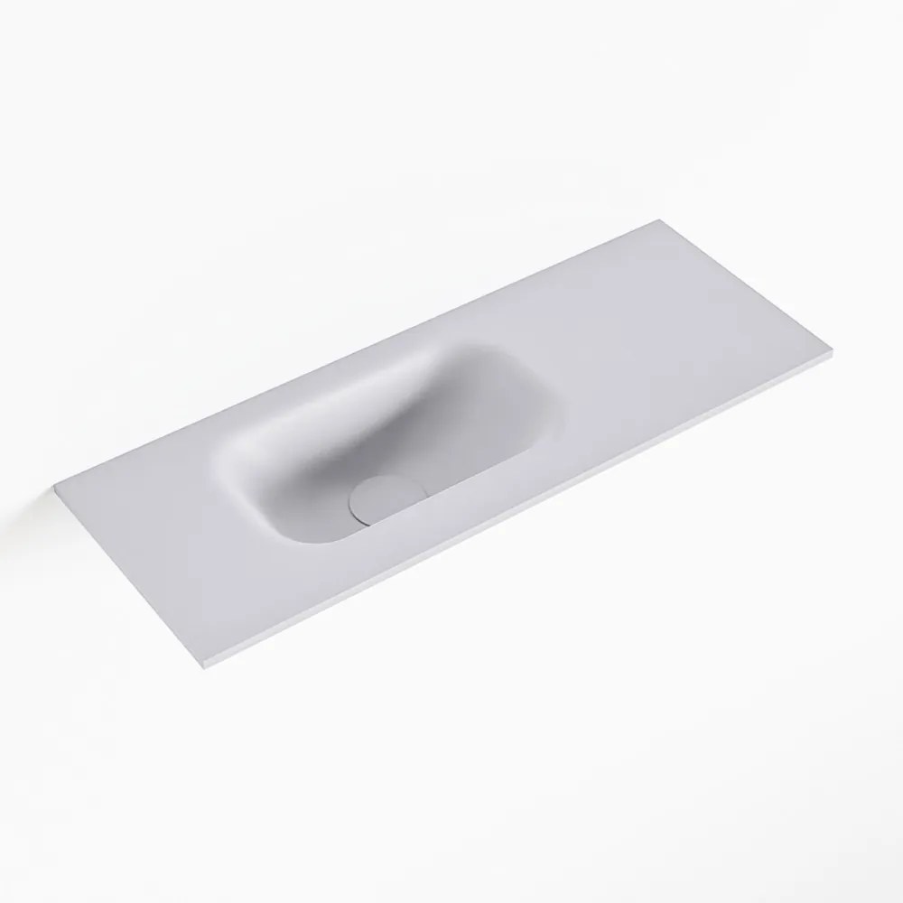 MONDIAZ EDEN Cale solid surface inleg wastafel voor toiletmeubel 60cm. Positie wasbak links