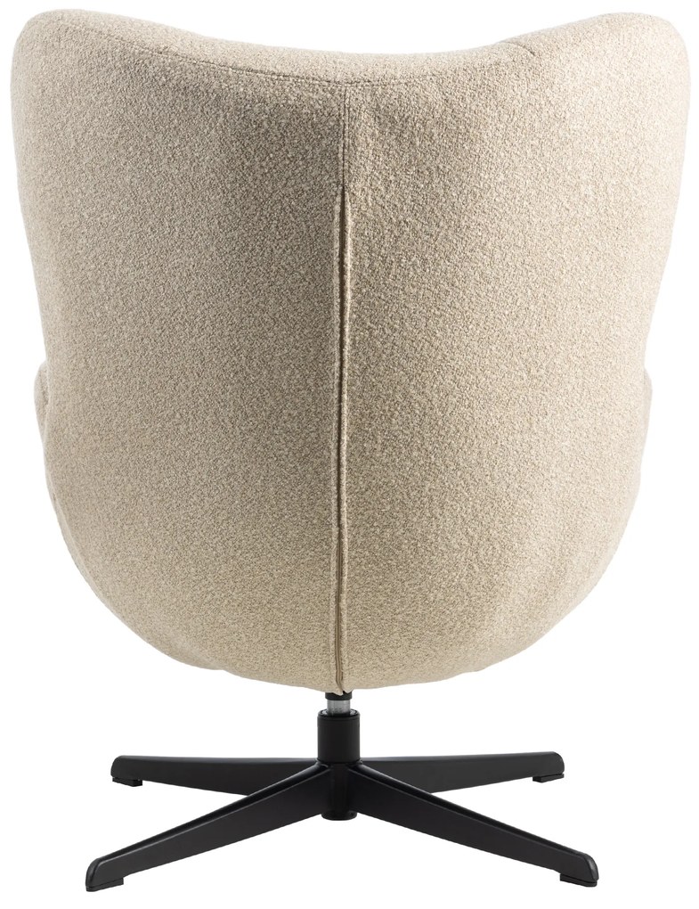 Oorfauteuil Modern Beige Stof