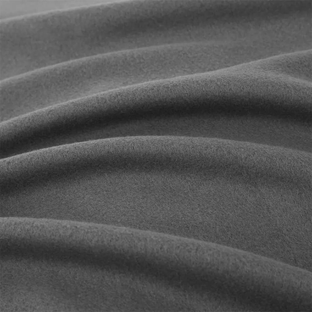 vidaXL Lakens 2 st 150x200 cm polyester fleece antracietkleurig