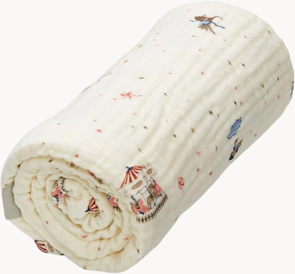 Babydekentje Carousel van biokatoen