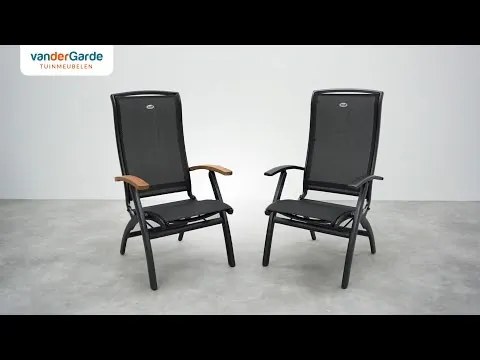 Hartman Da Vinci/Sonata 4-persoons verstelbare tuinset 160x90 cm. - Teak