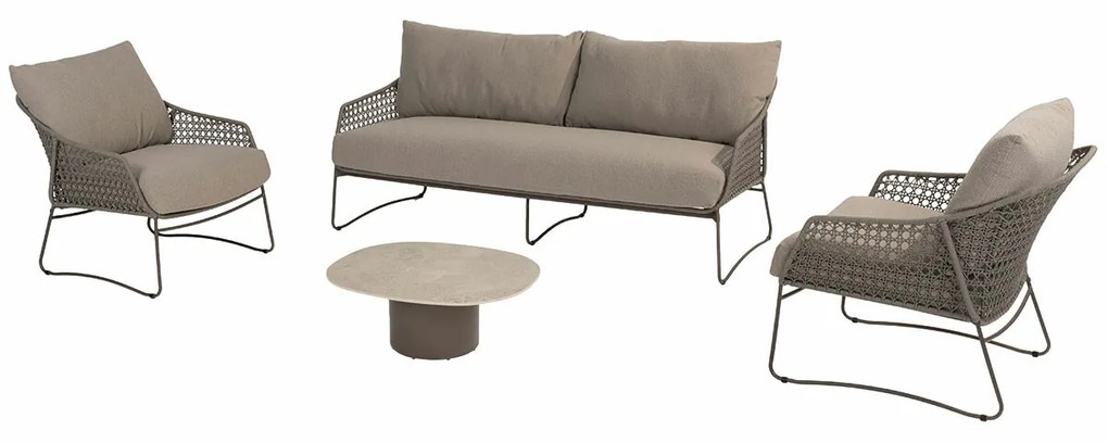4 Seasons Moretti loungeset 5-delig - bruin