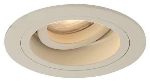 Set van 6 Moderne inbouwspot beige GU10 50mm draai- en kantelbaar - Chuck GU10 Binnenverlichting Lamp