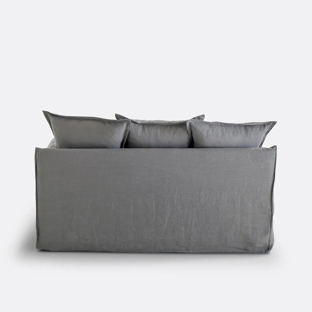 Bankhoes in gekreukt linnen Odna