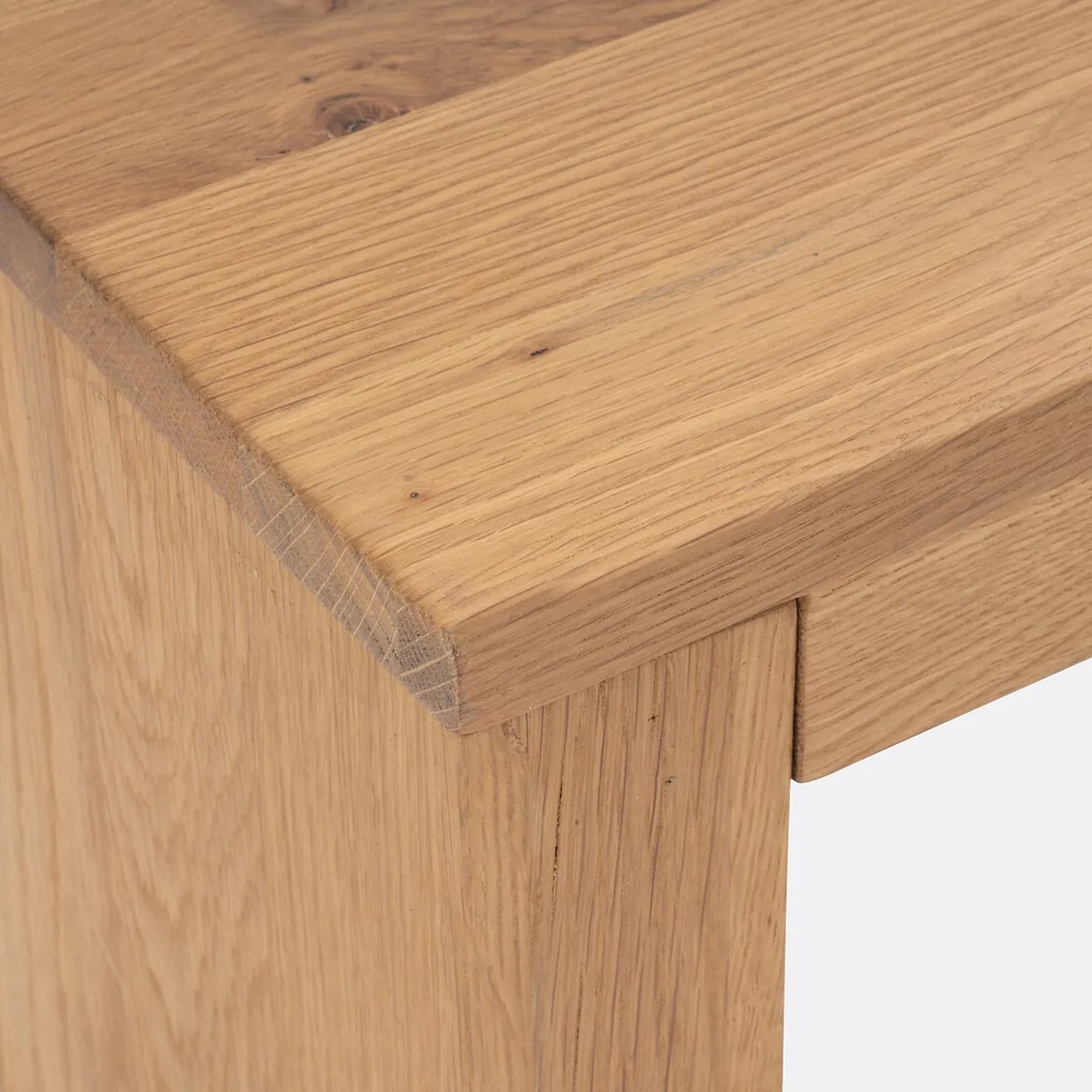 Bank in massief eiken, lengte 200 cm, Vova