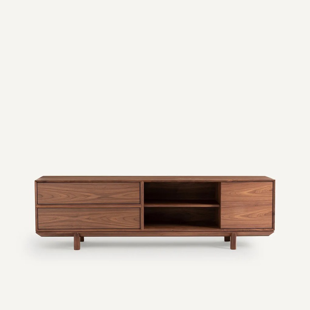 TV-meubel in notenhout en fineer Gloria design E. Gallina