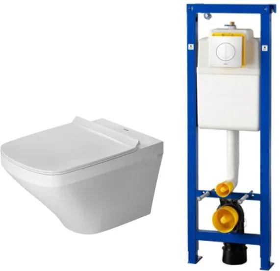Duravit Durastyle toiletset met inbouwreservoir wisa toiletzitting met softclose en argos bedieningsplaat wit