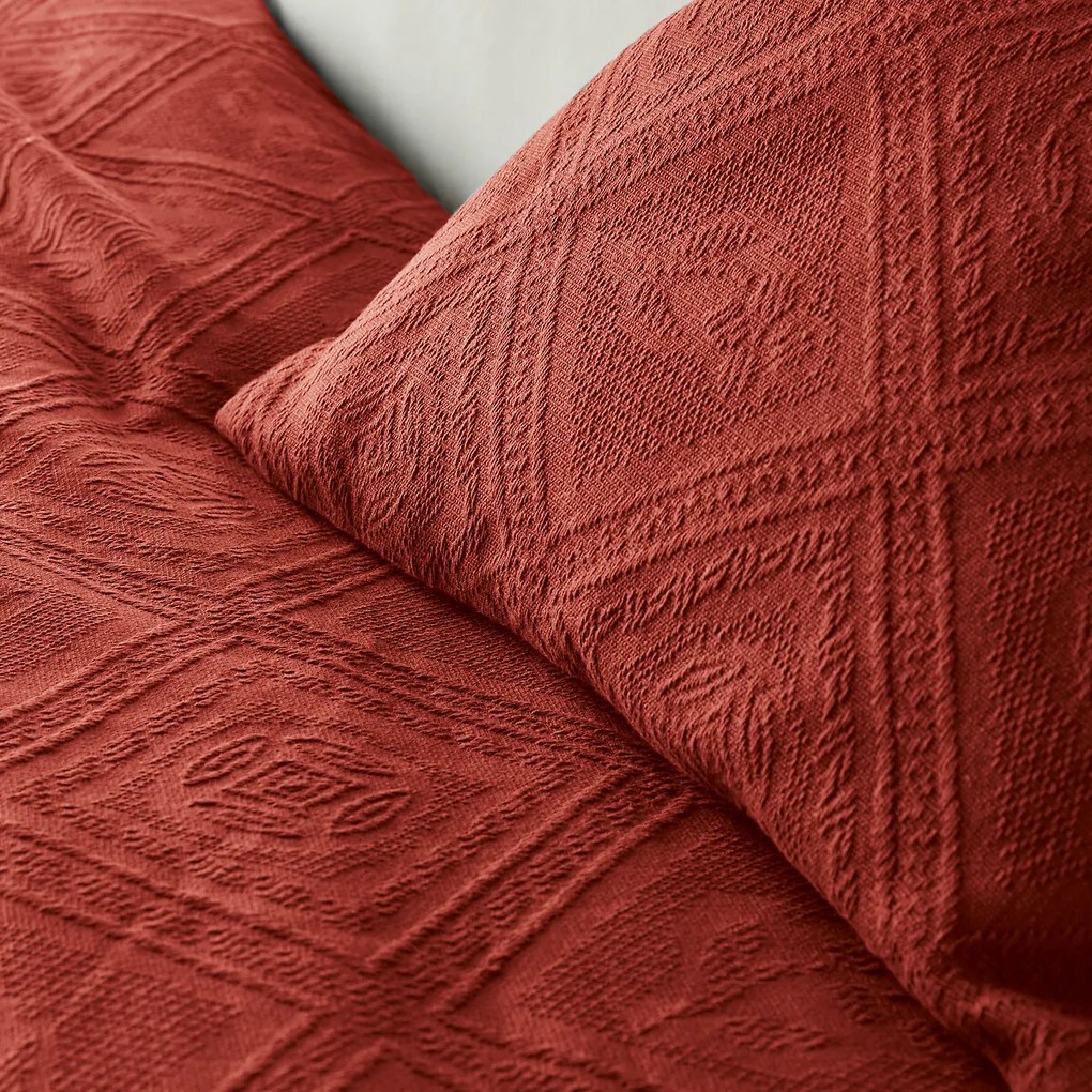 Beddensprei in jacquard katoen, Indo