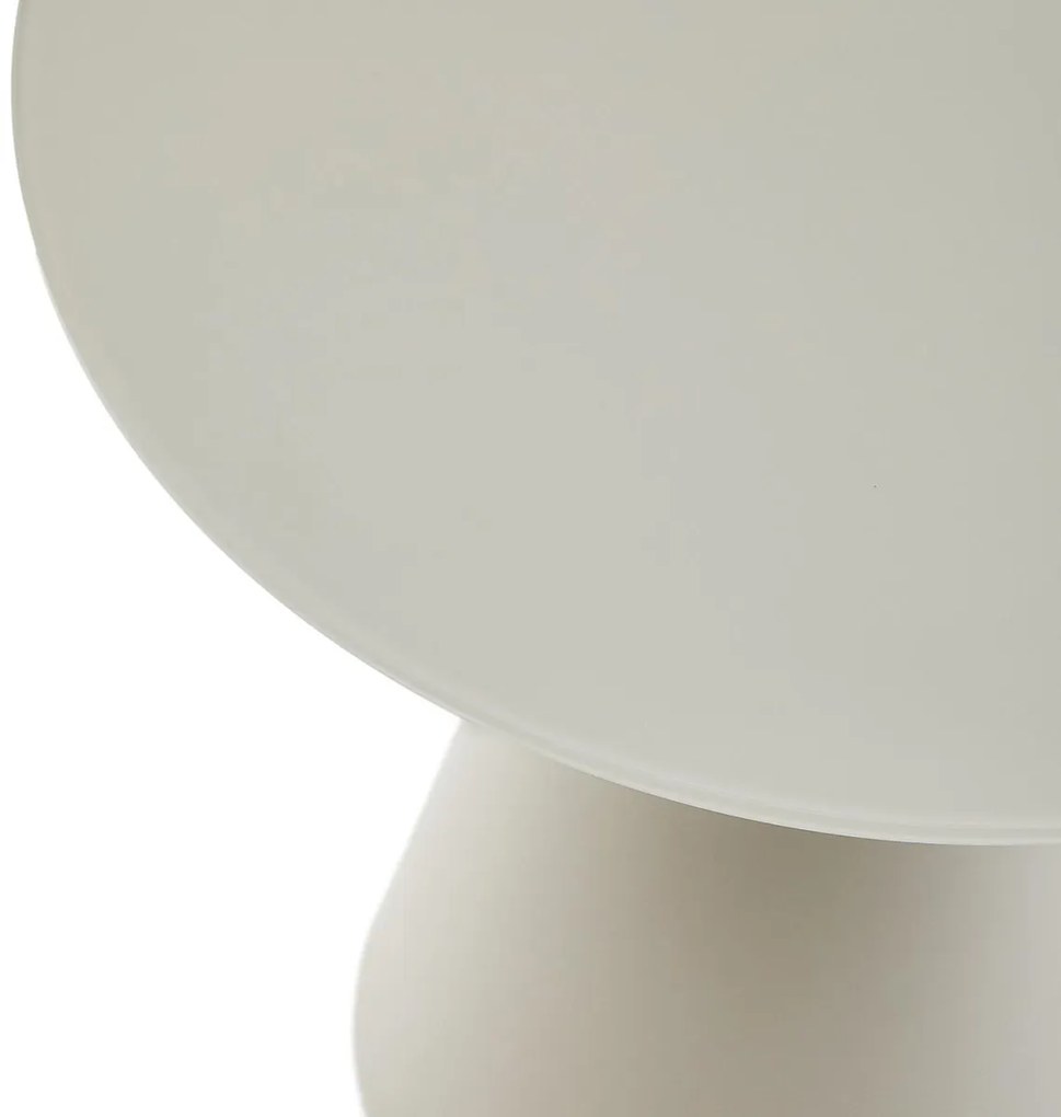 Kave Home Wilshire Ronde Bijzettafel Mat Glas Grijs 50 Cm - 50 X 50cm.