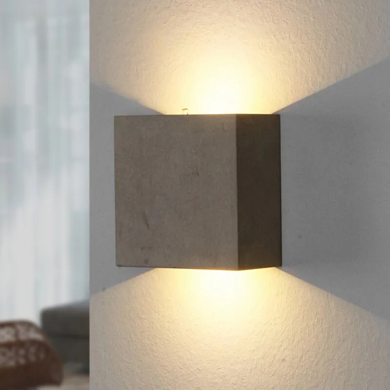 Yva - wandlamp uit beton - lampen-24