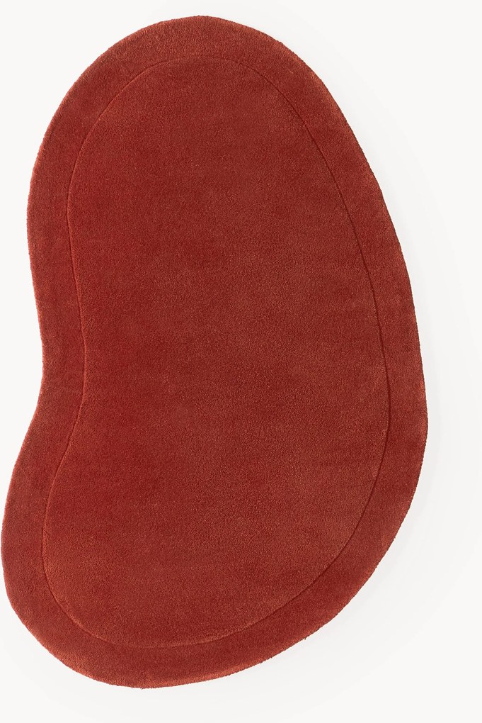 Handgetuft wollen vloerkleed Kadey in organische vorm