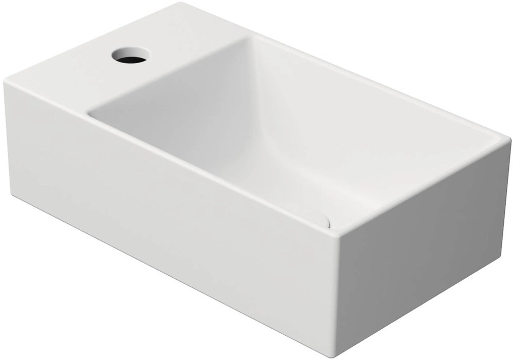 Ben Stelvio Fontein 40x23x12 cm 1 krg links Mat Wit