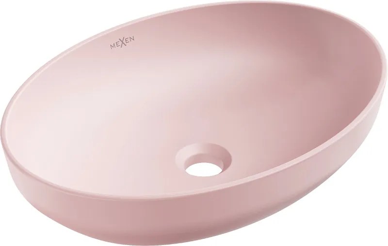 Mexen Cornelia opzetwastafel 50 x 37 cm, roze mat - 21885044