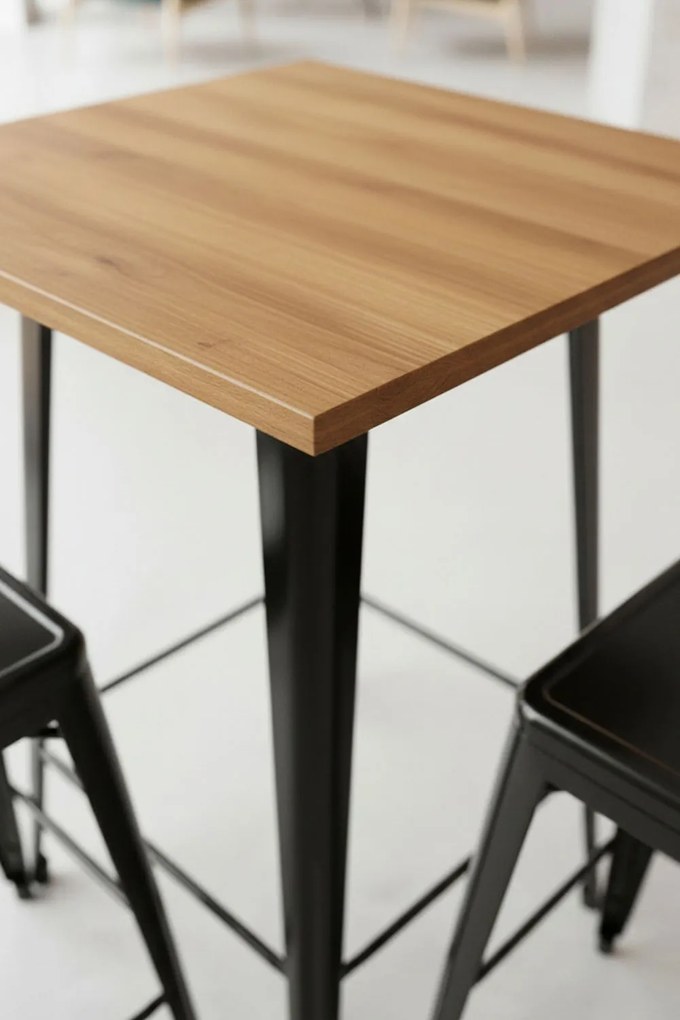 Hoge Torix Tafel Natuurlijk Hout 60 cm