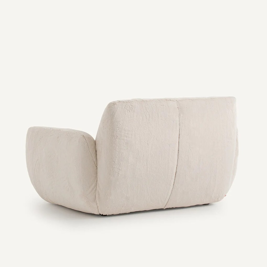 Fauteuil in donzige stof, Spogano