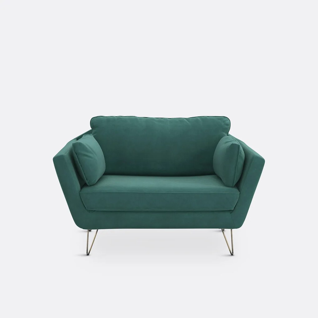Fauteuil XL in fluweel Topim